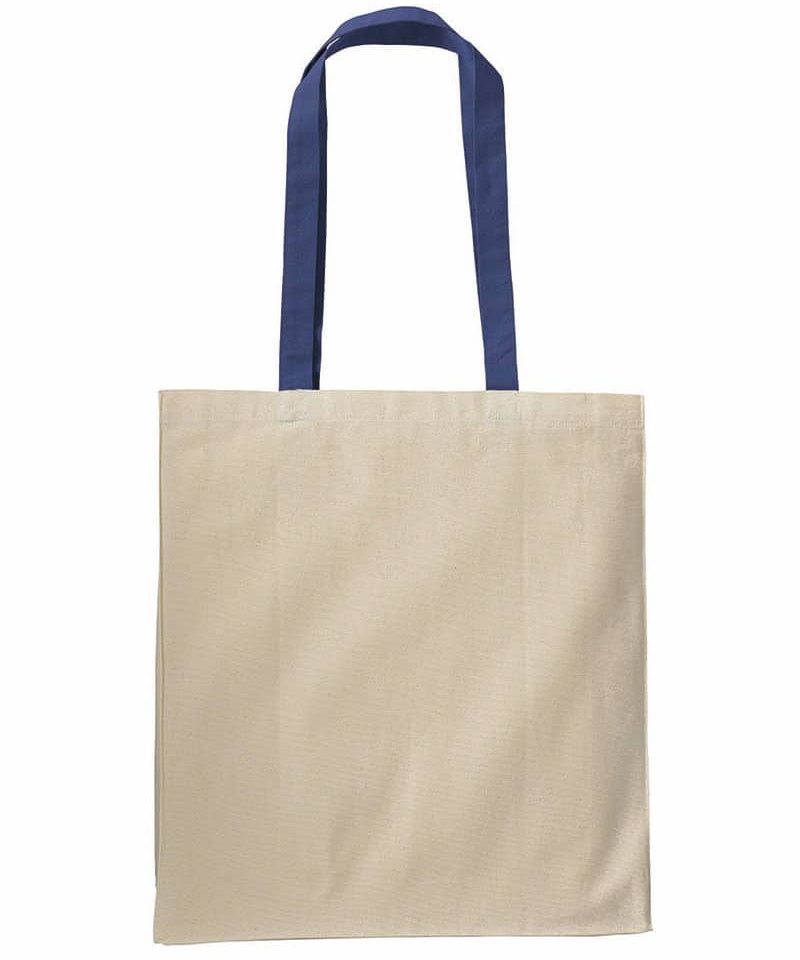 Shopper bicolore 220g 17106 (multipli 20pz) 13 shopper-personalizzate-bicolore-17106-natural-blu-fronte