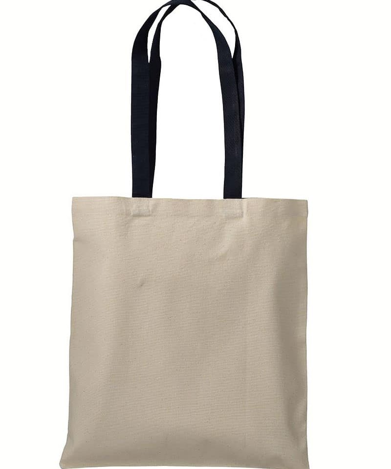 Shopper bicolore 220g 17106 (multipli 20pz) 17 shopper-personalizzate-bicolore-17106-natural-nero-up