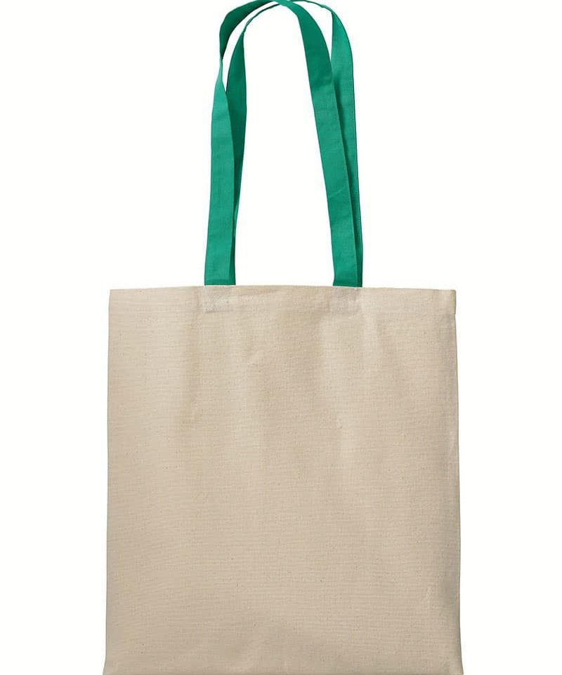 Shopper bicolore 220g 17106 (multipli 20pz) 15 shopper-personalizzate-bicolore-17106-natural-verde-up
