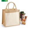 Shopper in juta laminata con tasca in cotone Westford Mill W426 1 shopper-in-juta-laminata-con-tasca-in-cotone-Westford-mill-W426-b