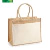 Shopper in juta laminata con tasca in cotone Westford Mill MAXI W427 2 shopper-in-juta-laminata-con-tasca-in-cotone-Westford-mill-W427-b