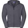 Felpe Uomo cappuccio e zip Russell Jerzees JE266M 2 FELPA-uomo-CON-CERNIERA-e-cappucciop-RUSSELL-JE266M-grigio-scuro