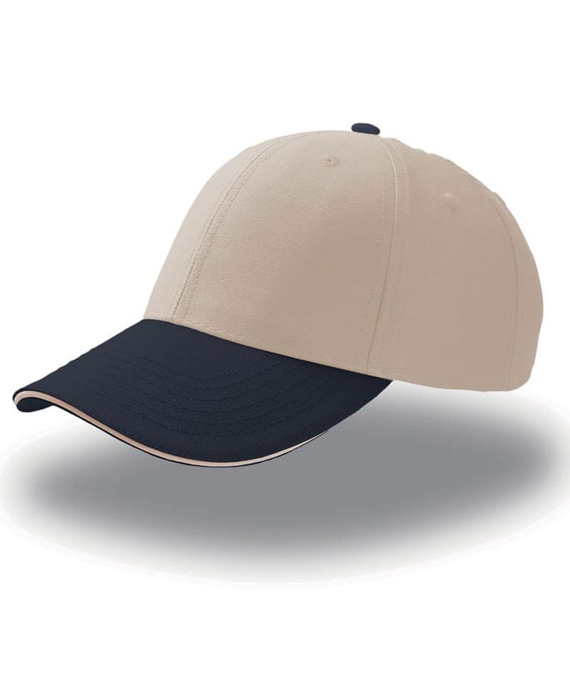 Cappellini baseball Atlantis Sport Sandwich ATSPSA 26 CAPPELLINI-BASEBALL-PERSONALIZZATI-ATLANTIS-ATSPSA-ecru-navy