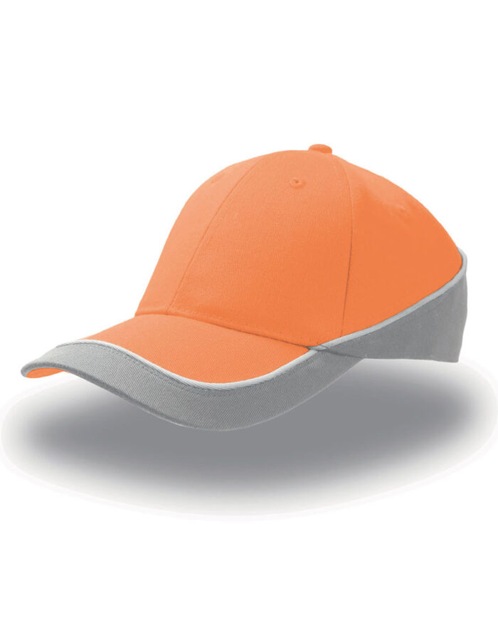 Cappellini-personalizzati--Atlantis-RACING-ATRACI-arancio-grigio