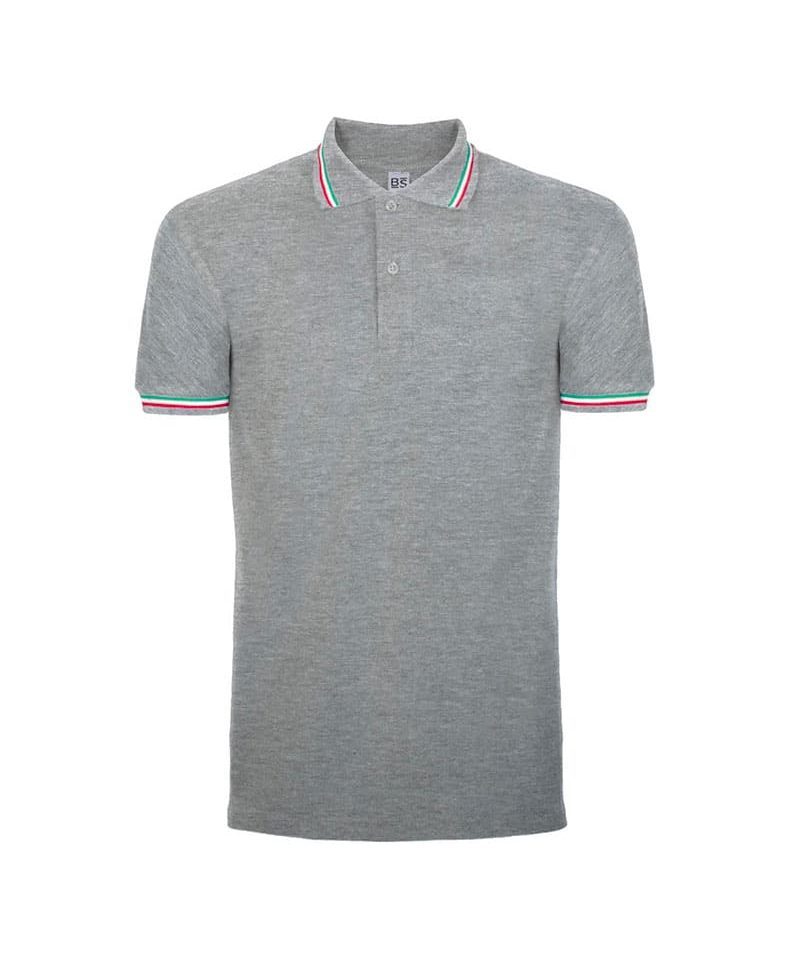 Polo Italia manica corta uomo Black Spider BS200 16 Polo-Italia-manica-corta-uomo-Black-Spider-BS200-grigio-melange