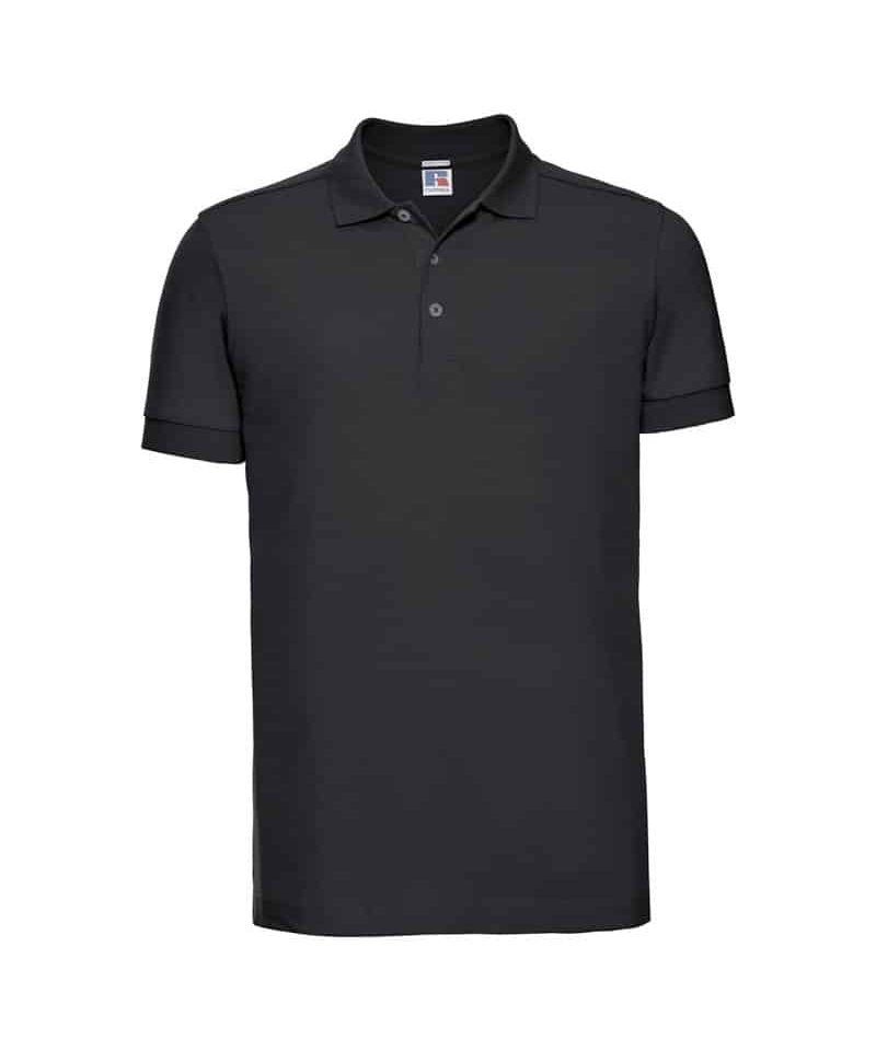 Polo-personalizzate-uomo-stretch-Russell-JE566M-nero