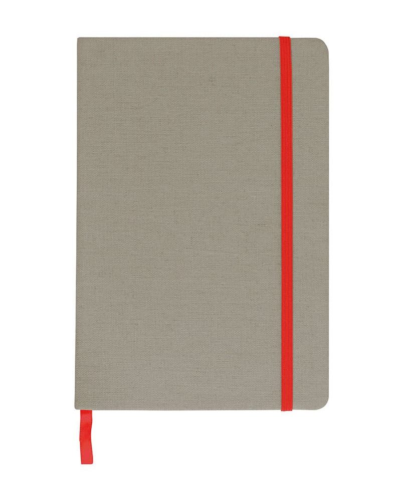Notes quaderno in canvas A5 18428 9 Quaderno-con-elastico-in-canvas-18429-rosso-front
