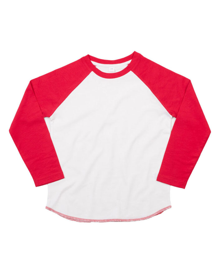 T-shirt-bambino-maniche-lunghe-Mantis-MAHM16-bianco-rosso