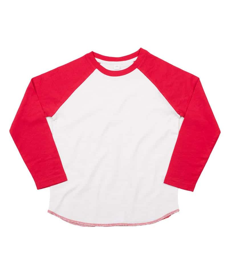 T-shirt-bambino-maniche-lunghe-Mantis-MAHM16-bianco-rosso