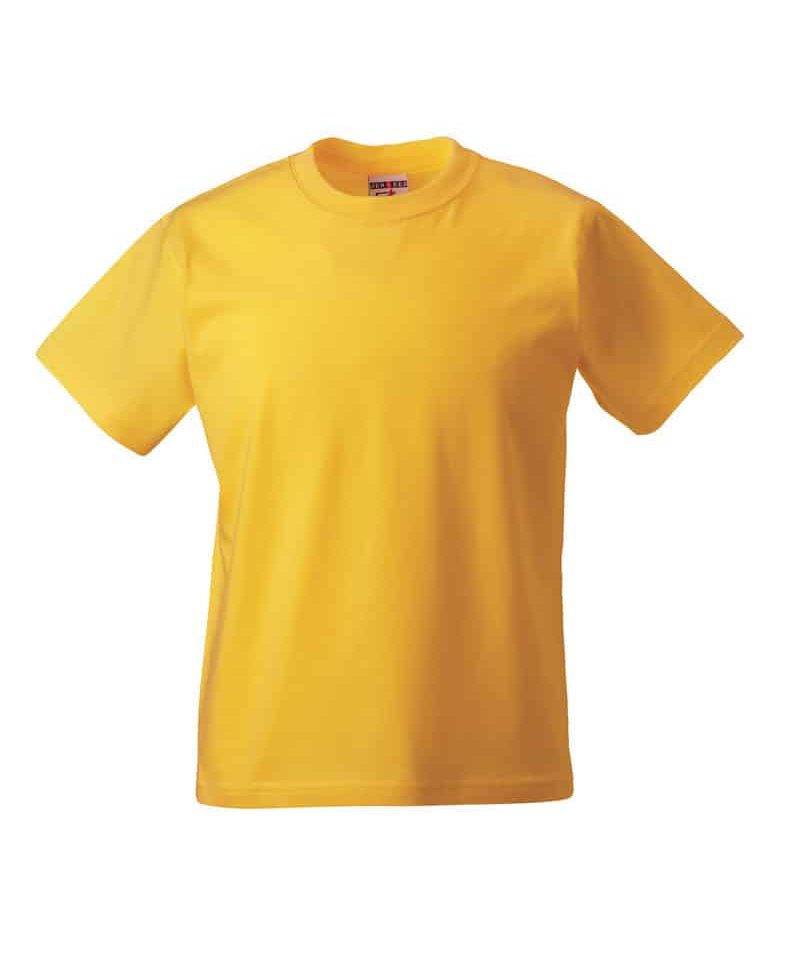 T-shirt-bambino-personalizzate-Russell-Jerzees-JEZT180B-giallo-oro