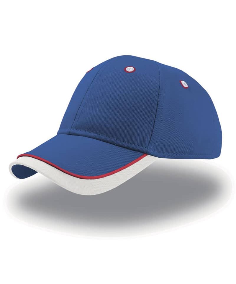 cappellini-bambini-racing-personalizzati-Atlantis-ATKIDS-blu-royal-bianco