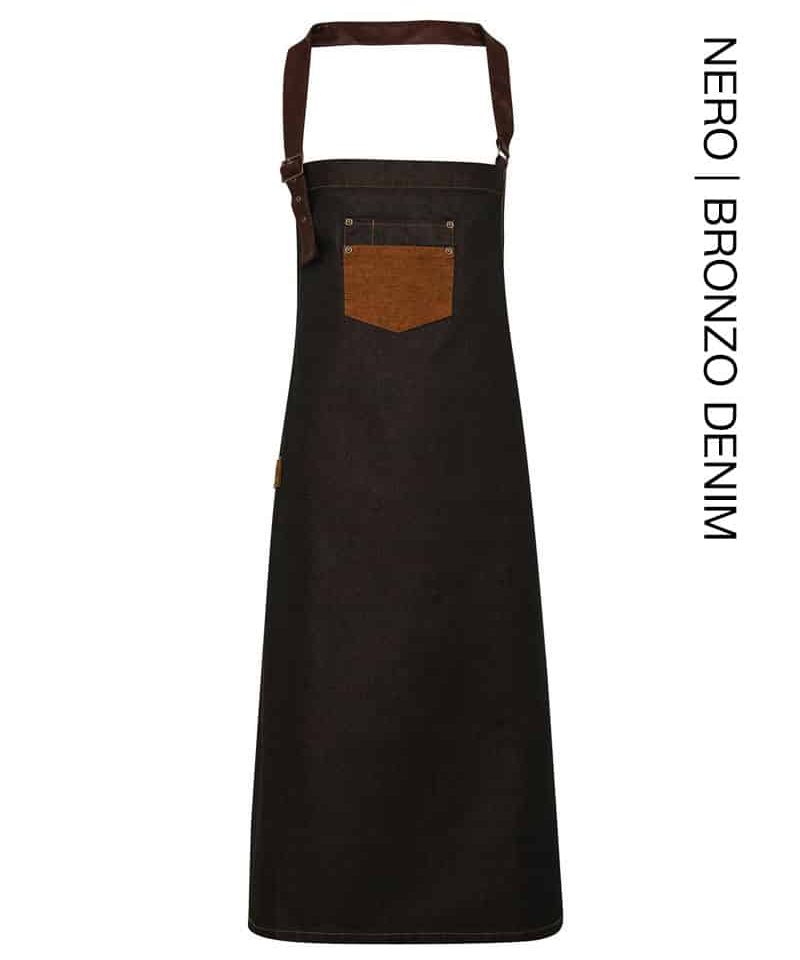 grembiule-con-pettorina-in-cotone-acrilico-e-jeans-Premier-PR136-nero-tan-denim
