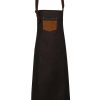 Grembiule con pettorina acrilico e jeans Premier PR136 1 grembiule-con-pettorina-in-cotone-acrilico-e-jeans-Premier-PR136-nero-tan-denim