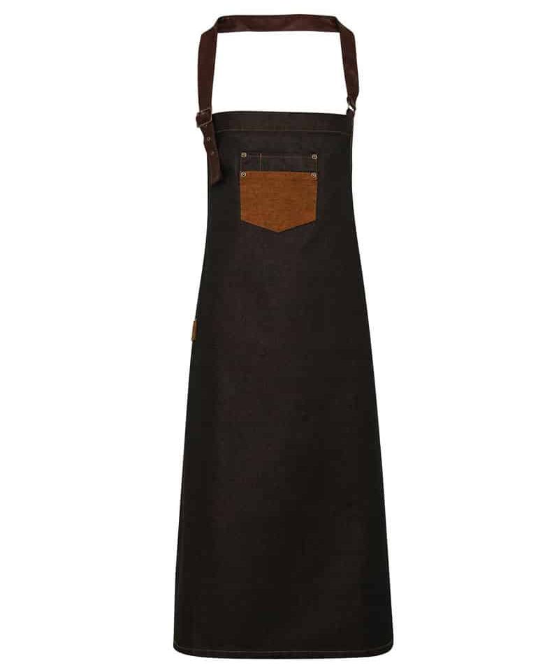 grembiule-con-pettorina-in-cotone-acrilico-e-jeans-Premier-PR136-nero-tan-denim