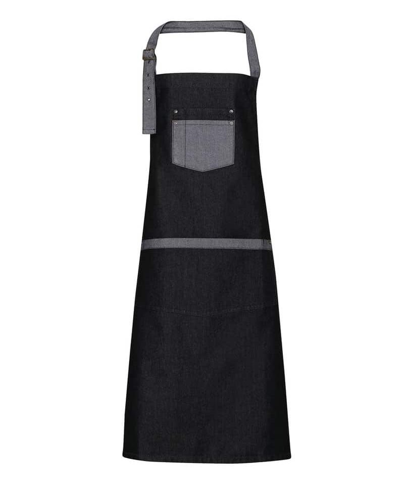 grembiule-con-pettorina-in-jeans-Premier-PR127-denim-nero