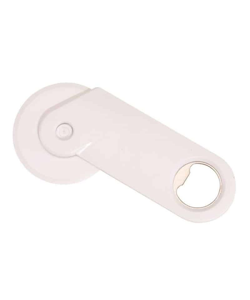 rotelle tagliapizza in plastica con cavatappi 030704 - uso non professionale 12 rotelle-tagliapizza-in-plastica-con-cavatappi-030704-bianco