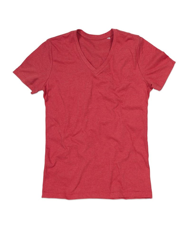 T-shirt-personalizzate-collo-V-ST9810-rosso