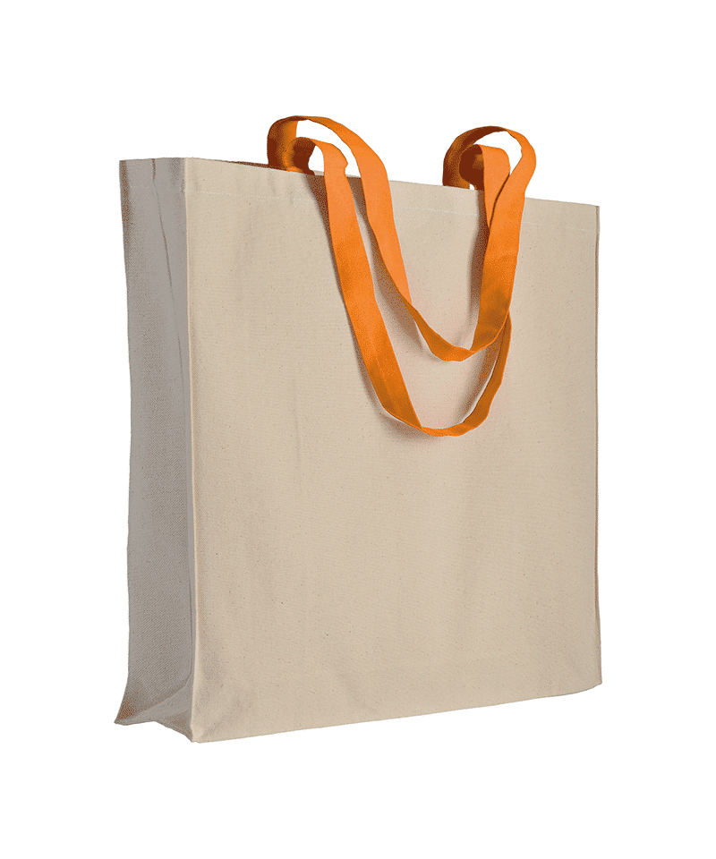 shopper bicolore in cotone con soffietto 17107 18 shopper-bicolore-in-cotone-con-soffietto-17107-arancio