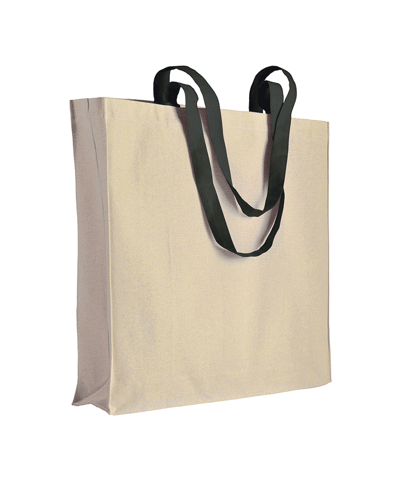 shopper bicolore in cotone con soffietto 17107 25 shopper-bicolore-in-cotone-con-soffietto-17107-nero