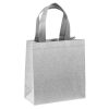 Mini shopper in tnt glitterato 25x23x10 cm 18101 1 shopper-in-tnt-glitterato-18101-argento