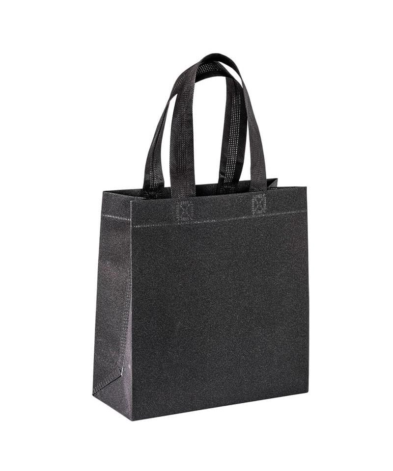 Mini shopper in tnt glitterato 25x23x10 cm 18101 25 shopper-in-tnt-glitterato-18101-nero