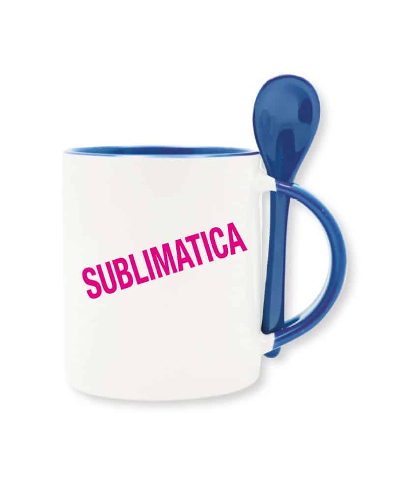 Tazze personalizzabili bicolore con cucchiaino 7419001 3 tazze-personalizzate-7419001-copertina