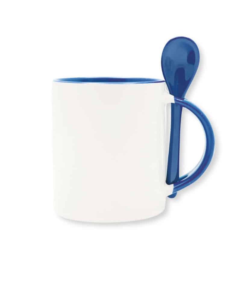 Tazze personalizzabili bicolore con cucchiaino 7419001 11 tazze-personalizzate-bicolore-con-cucchiaino-7419001-blu