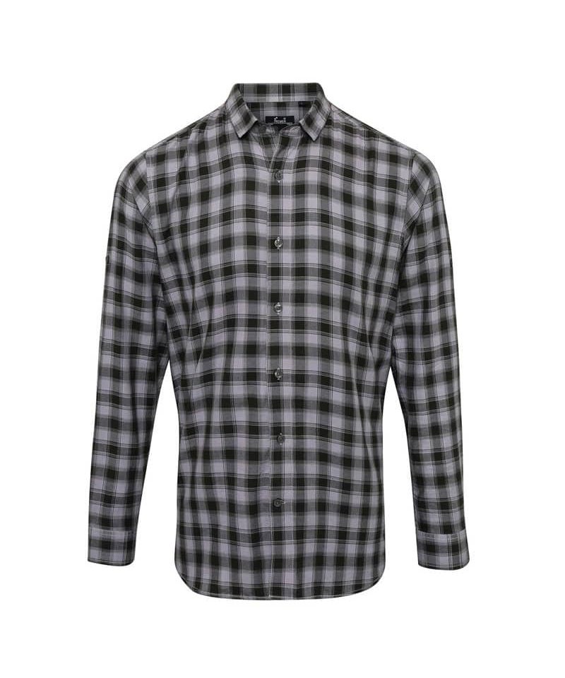 Camicie a quadri da uomo Premier PR250 9 Camicie-a-quadri-da-uomo-Premier-PR250-grigio-nero