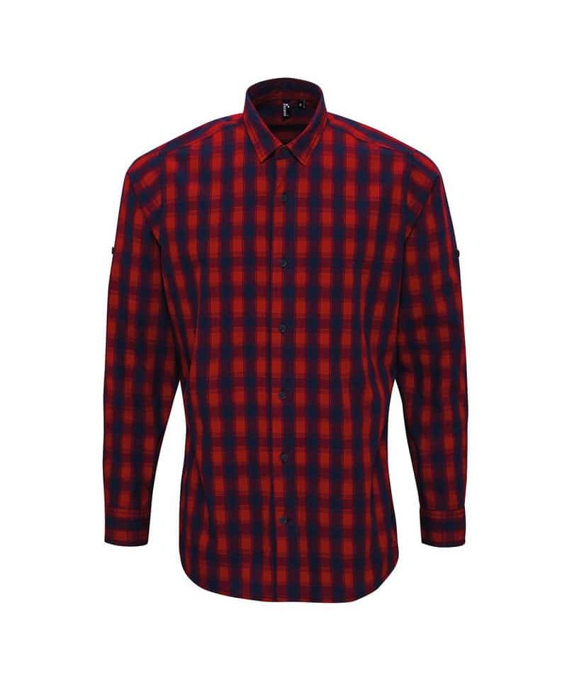 Camicie a quadri da uomo Premier PR250 8 Camicie-a-quadri-da-uomo-Premier-PR250-rosso-blu