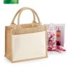 Borse in juta e cotone 26x22x14cm Westford Mill W425 2 borse-in-juta-e-cotone-26x22x14cm-Westford-Mill-W425-b