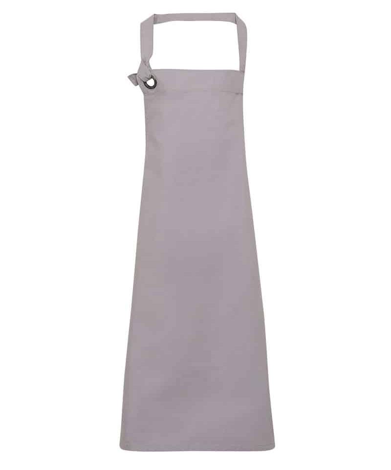 Grembiuli-con-pettorina-in-cotone-Premier-PR130-grigio-chiaro