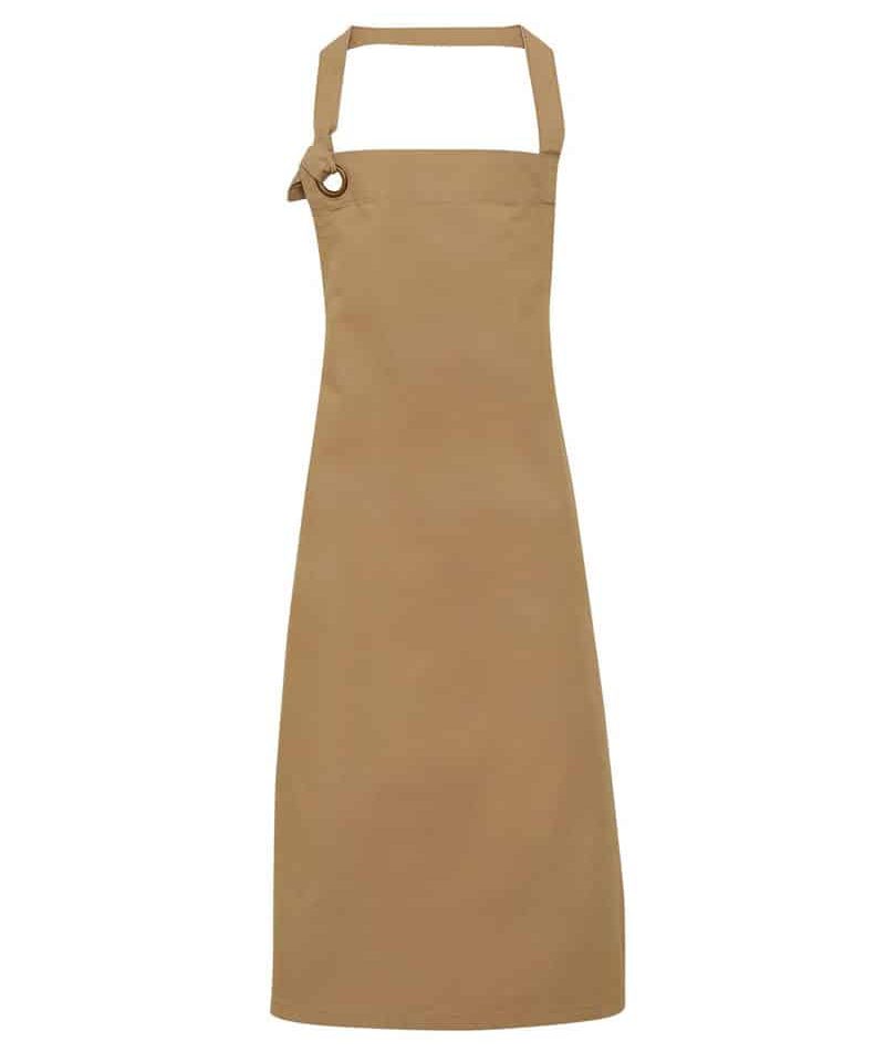 Grembiuli-con-pettorina-in-cotone-Premier-PR130-khaki