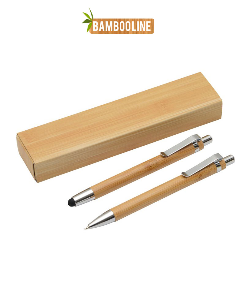Set di penna e matita in bamboo 56-1102100 – Bybrand Roma