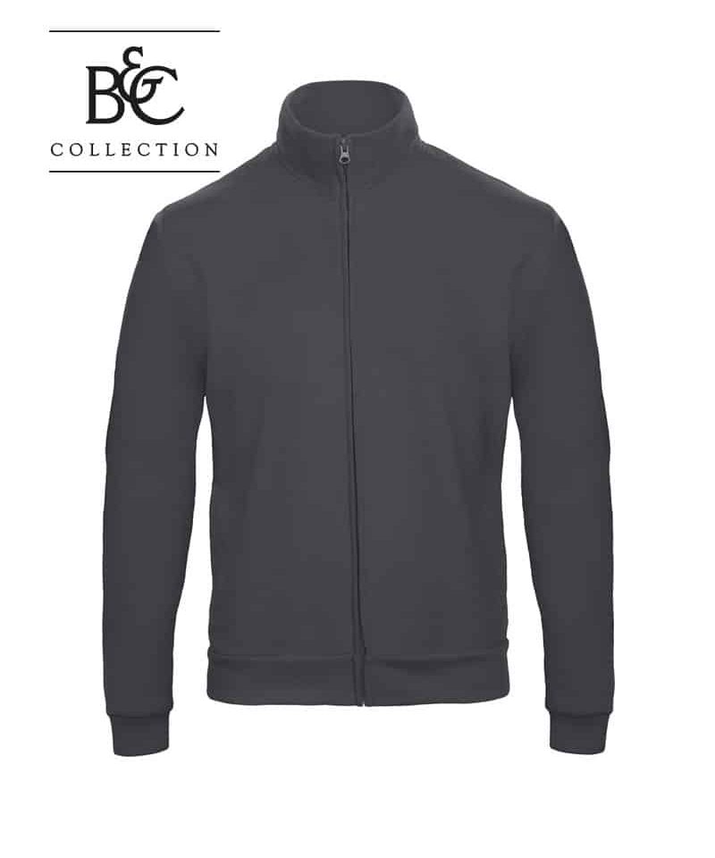 Felpe unisex zip intera BCWUI26 9 Felpe-unisex-zip-intera-BCWUI26-grigio-antracite