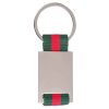 Portachiavi in metallo e nylon confezionato in scatoletta nera 10918 1 Portachiavi-in-metallo-e-nylon-confezionato-in-scatoletta-nera-10918-rosso-verde