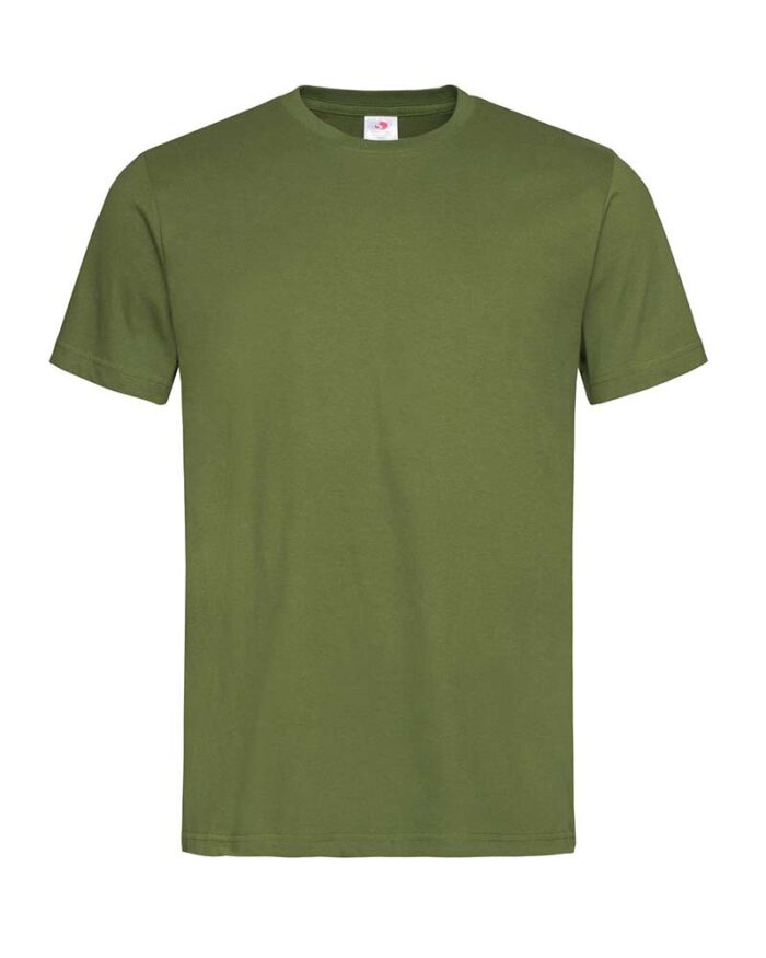 T-shirt-uomo-manica-corta-struttura-vari-colori-Stedman-ST2000-verde-militare