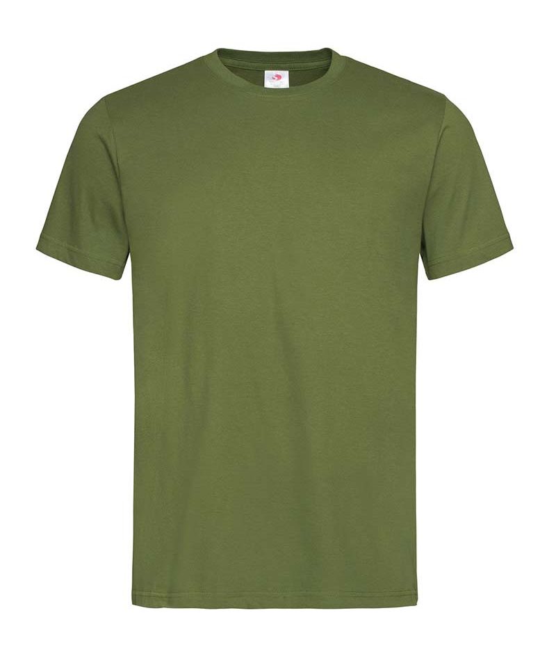 T-shirt-uomo-manica-corta-struttura-vari-colori-Stedman-ST2000-verde-militare