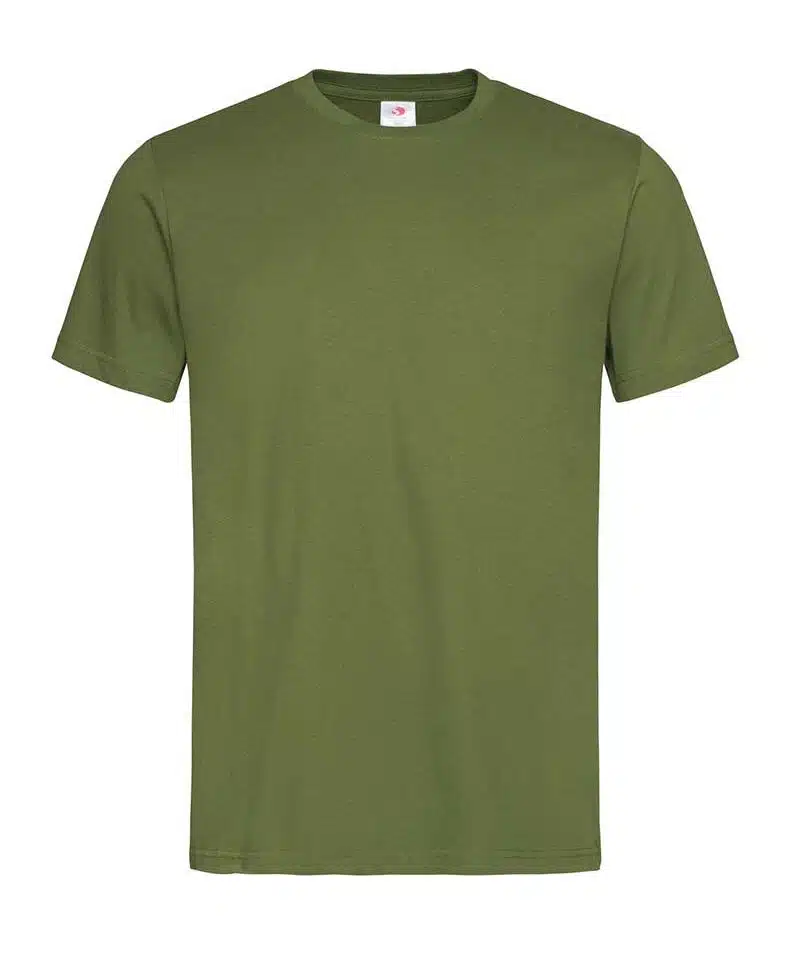 T-shirt-uomo-manica-corta-struttura-vari-colori-Stedman-ST2000-verde-militare