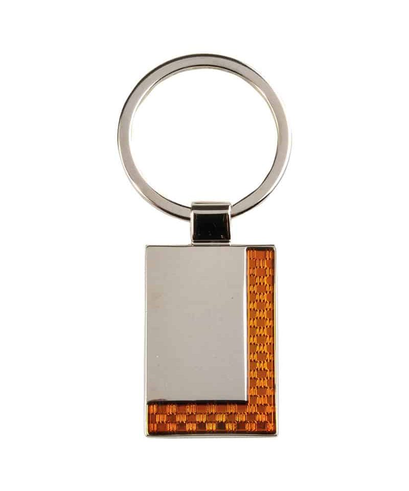 Portachiavi in metallo rettangolare con particolare colorato 14903 (min. 25pz) 12 portachiavi-in-metallo-rettangolare-con-particolare-giallo-14903