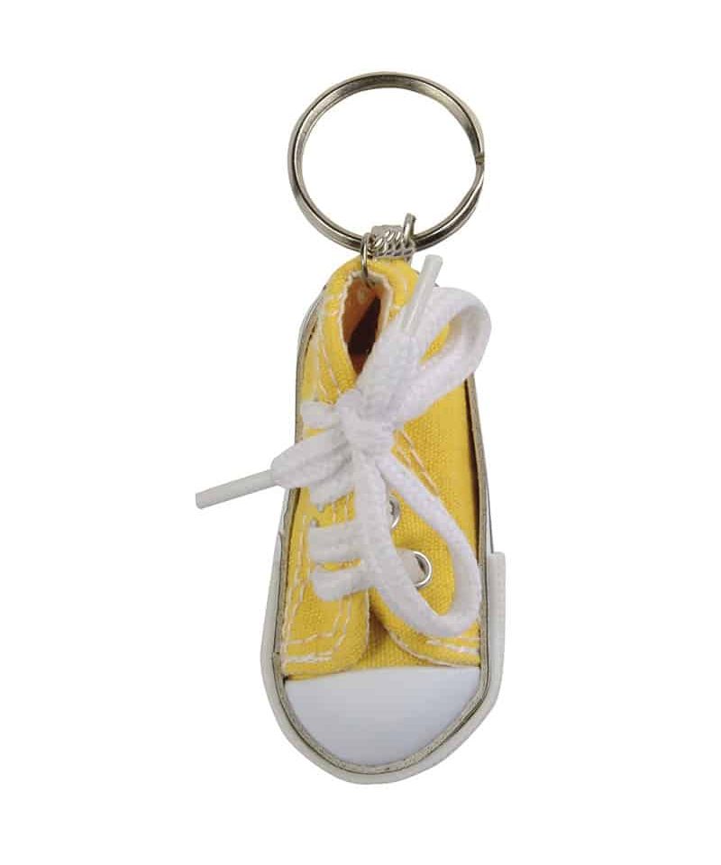 Portachiavi in stoffa a forma di scarpa da ginnastica 13910 17 portachiavi-in-stoffa-a-forma-di-scarpa-da-ginnastica-13910-giallo-fronte