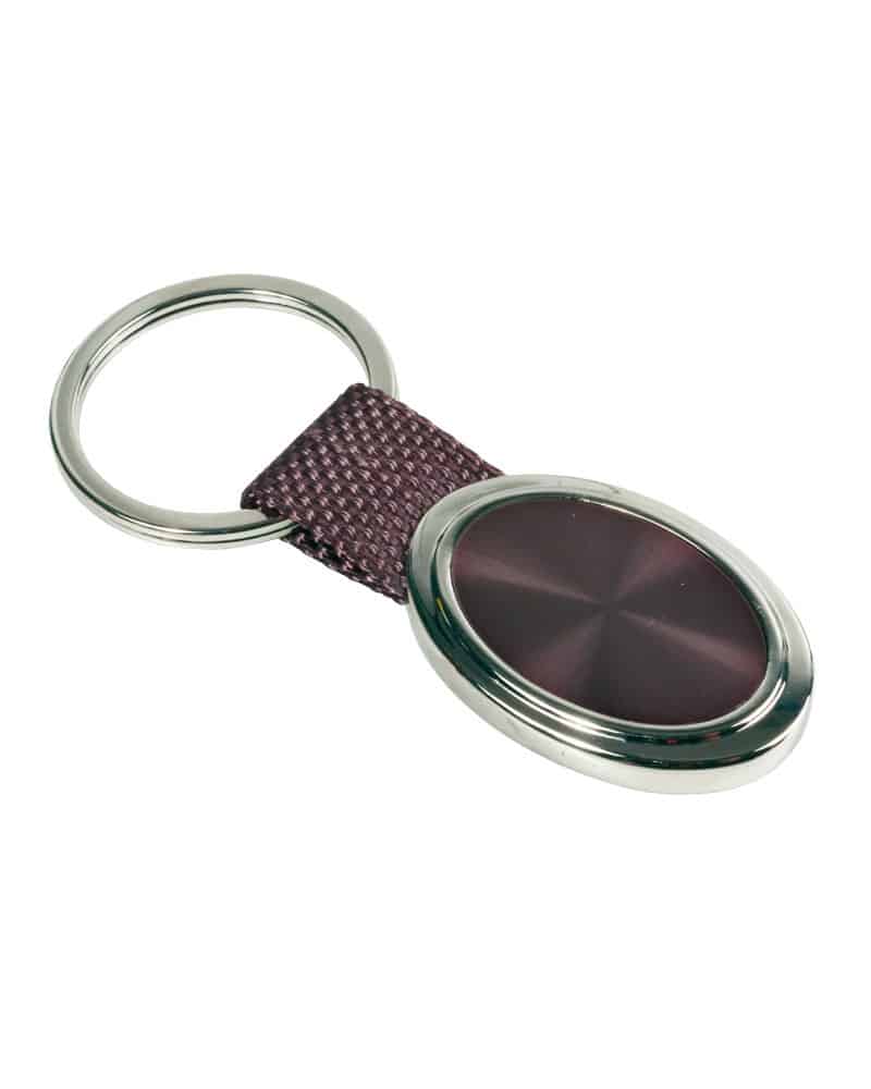 Portachiavi ovale in metallo 12911 (min.25pz) 3 portachiavi-ovale-in-metallo-12911-bordeaux