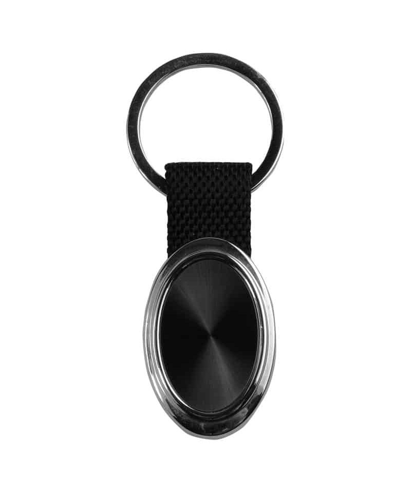 Portachiavi ovale in metallo 12911 (min.25pz) 6 portachiavi-ovale-in-metallo-12911-nero