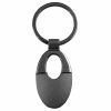Portachiavi ovale in metallo opaco e lucido 13918 (min. 25pz) 2 portachiavi ovale in metallo opaco e lucido 13918