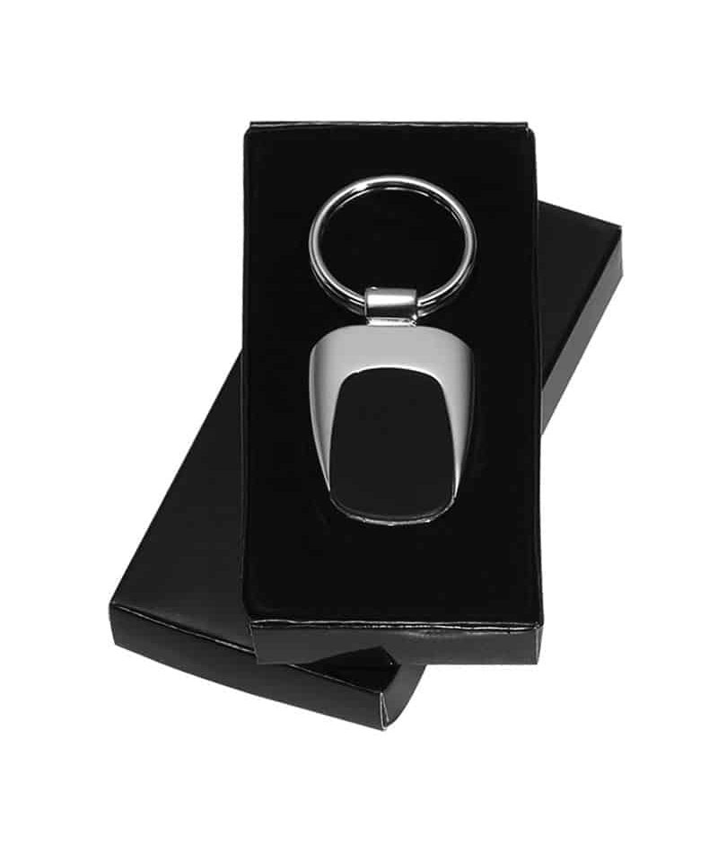 Portachiavi rettangolare in metallo e teflon 05043 (min.25pz) 6 portachiavi-rettangolare-in-metallo-e-teflon-05043-box