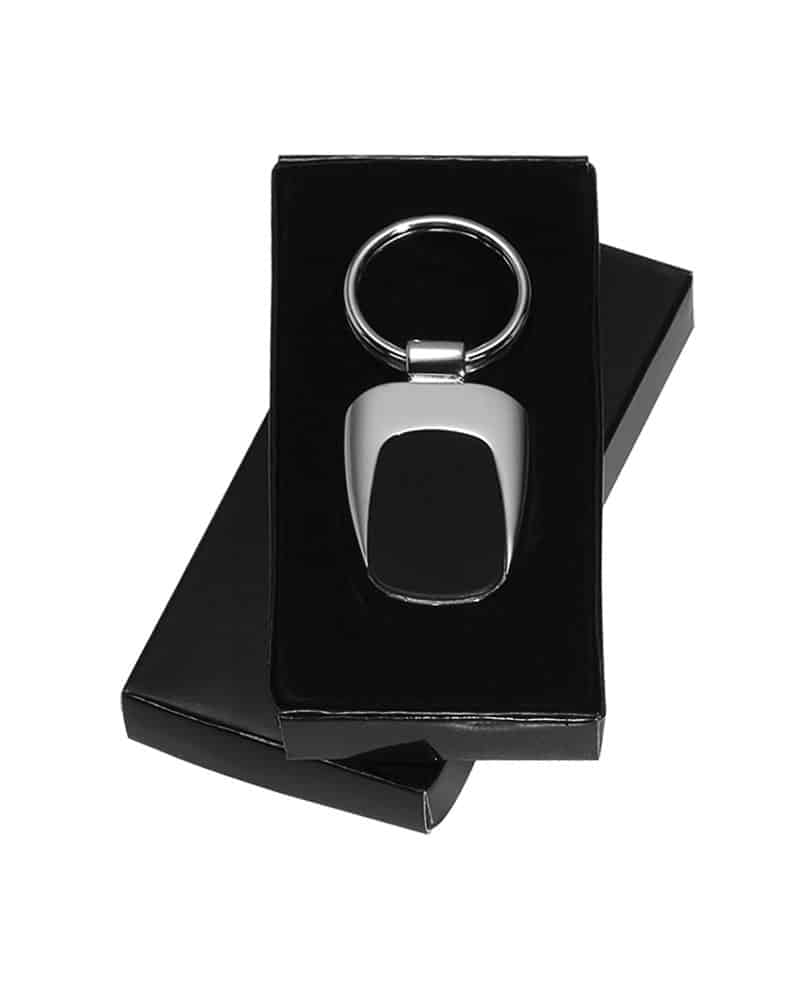 Portachiavi rettangolare in metallo e teflon 05043 (min.25pz) 4 portachiavi-rettangolare-in-metallo-e-teflon-05043-box