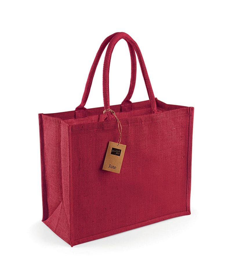 Borsa-in-Juta-42x33x19cm-Westford-Mill-W407-rosso