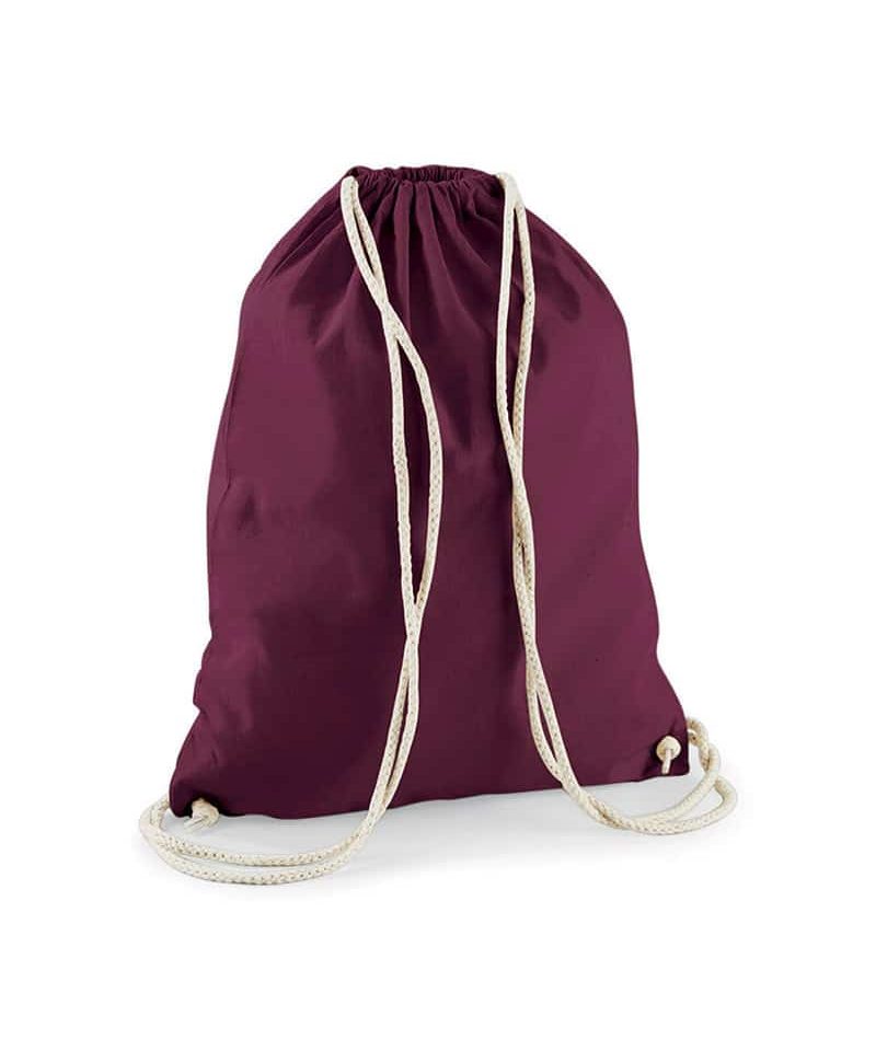 Sacca portascarpe cotone leggero 36x46cm W110 53 Sacca Portascarpe in cotone Westford Mill W110 burgundy