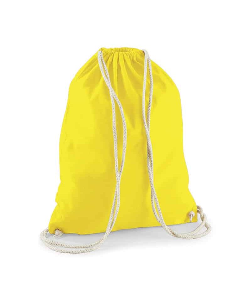 Sacca portascarpe cotone leggero 36x46cm W110 52 Sacca Portascarpe in cotone Westford Mill W110 giallo limone