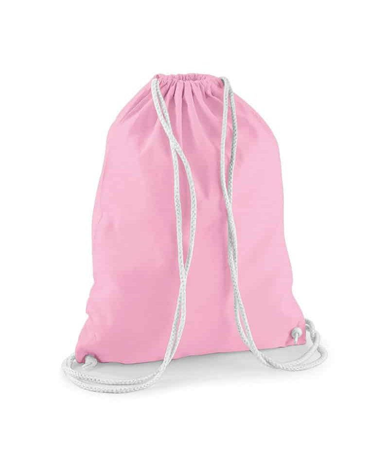Sacca portascarpe cotone leggero 36x46cm W110 48 Sacca Portascarpe in cotone Westford Mill W110 rosa