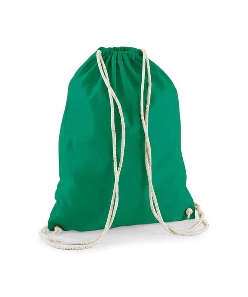Sacca portascarpe cotone leggero 36x46cm W110 44 Sacca Portascarpe in cotone Westford Mill W110 verde prato